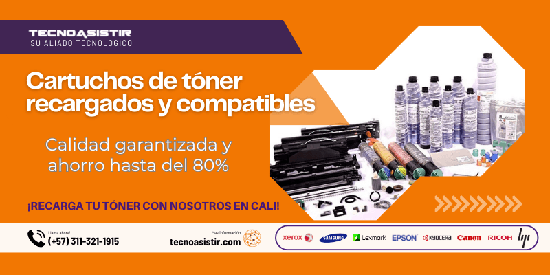 Cartuchos de tóner recargados y compatibles