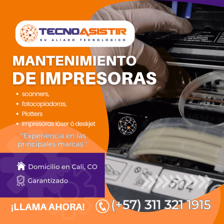 Reparación y mantenimiento de impresoras