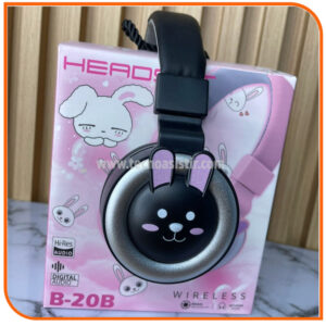 Auriculares inalámbricos de conejo compatible con bluetooth, diadema estéreo, fantasía