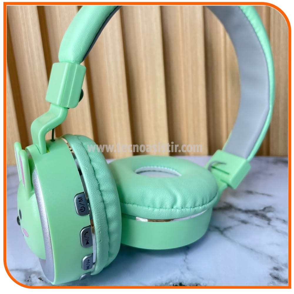 Auriculares inalámbricos de conejo compatible con bluetooth, diadema estéreo, fantasía - Image 8