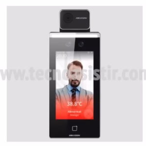 TERMINAL DE RECONOCIMIENTO FACIAL CON DETECCION DE TEMPERATURA Y MASCARA PANTALLA TACTIL LCD 7IN CAMARA 2MP DS-K1TA70MI-T
