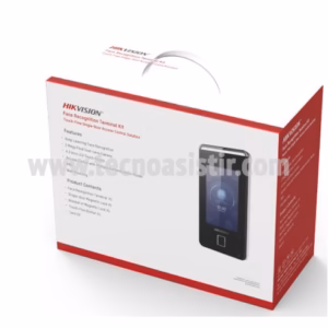 KIT DE RECONOCIMIENTO FACIAL INCLUYE: DS-K1T341AMF TERMINAL DE RECONOCIMIENTO, DS-K4H258S CHAPA MAGNÉTICA, DS-K4H258-LZ BRACKET, DS-K7P03 BOTÓN DE SALIDA Y TARJETAS FM11RF08-M1 DS-KAS541
